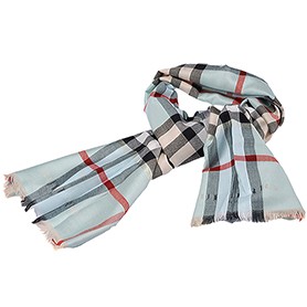 Burberry Heritage Check Light Grey Scarf  607901