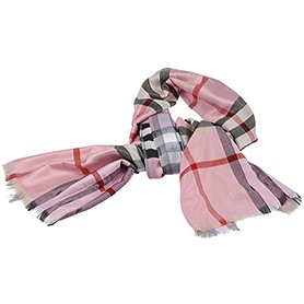 Burberry Heritage Check Bright Viola Scarf 607902