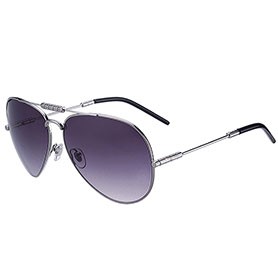 Gucci Aviator Silver Sunglasses 307823