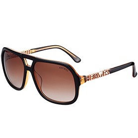 Hermes Aviator With Hermes Logo Brown Sunglasses 307851