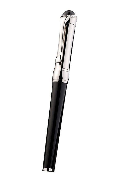 Bvlgari Horizontal Grooved Cutwork Ballpoint Pen With Bvlgari Engraved Cap