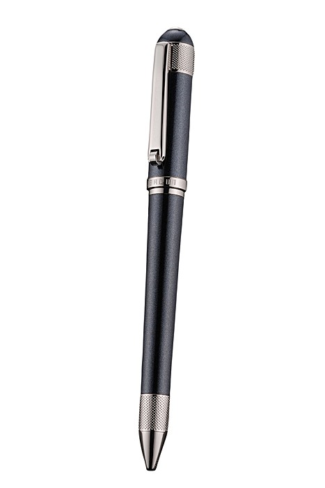 Bentley Silver Rimmed Black Ballpoint Pen  622791