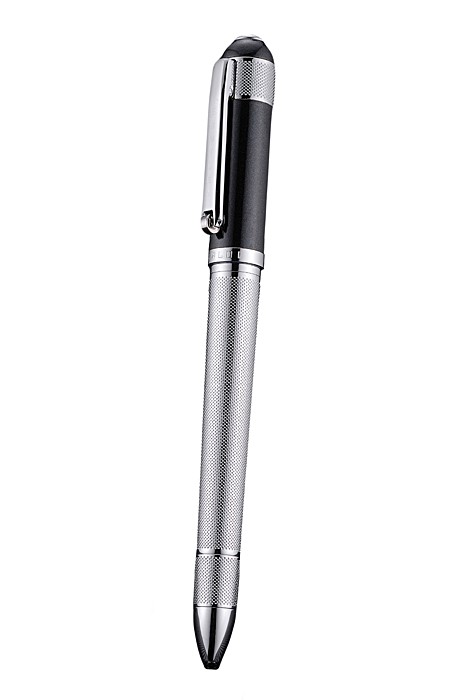 Bentley Silver Rimmed Silver Lower Body Black Ballpoint Pen  622792