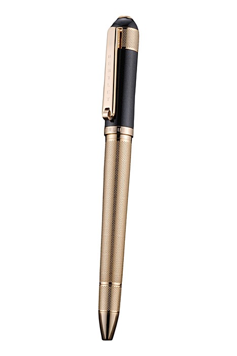 Bentley Gold Rimmed Gold Lower Body Black Ballpoint Pen  622793