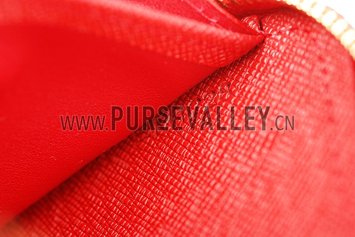 Louis Vuitton Zippy Wallet Retiro Wallet Red