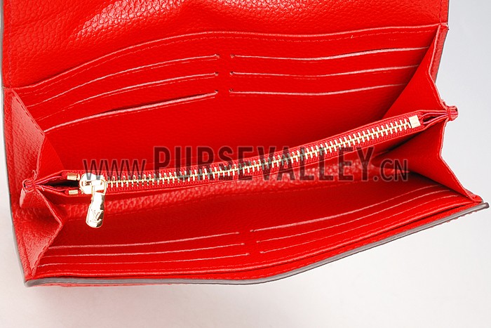 Louis Vuitton Lockme Wallet Red