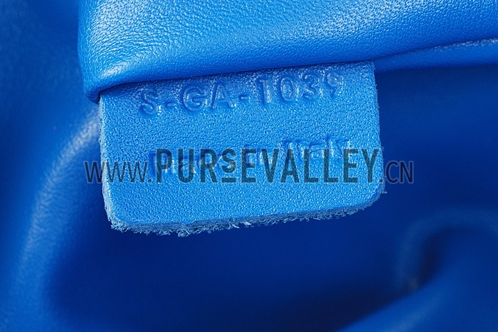 Celine Mini Luggage Blue Leather/Suede Leather