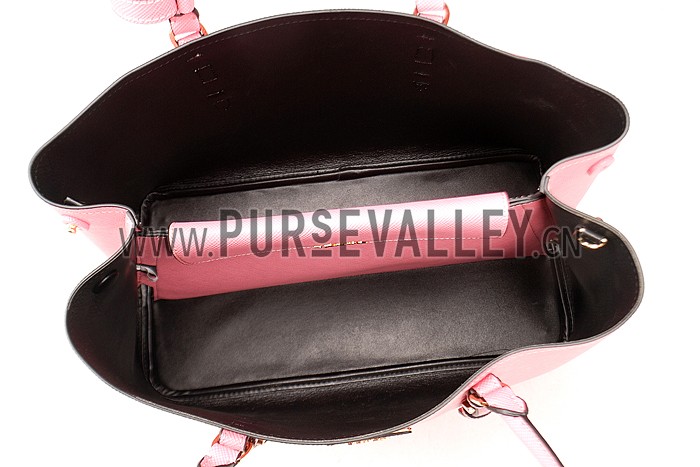Prada Saffiano Double Tote Pink