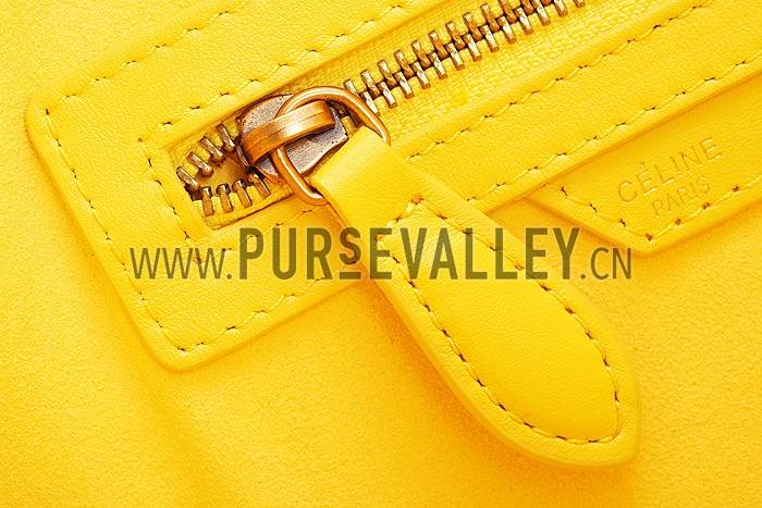 Celine Micro Luggage Yellow