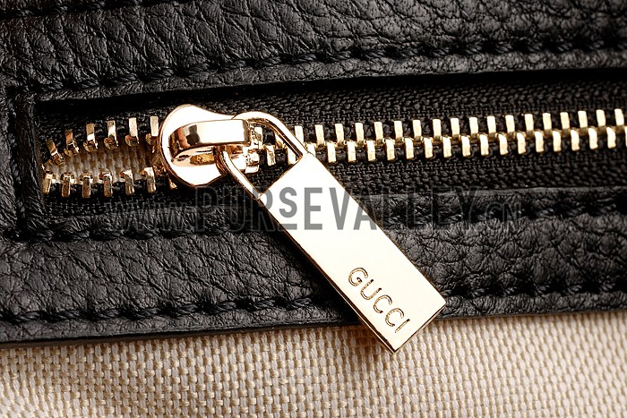 Gucci GG Classic Top Handle Leather Bag Black