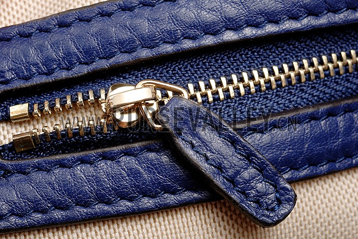 Gucci GG Classic Top Handle Bag Dark Blue