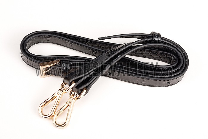 Prada Saffiano Crocodile Leather Black And Blue Small Bag