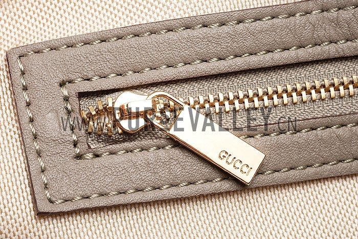 Gucci GG Classic Top Handle Leather Bag Grey