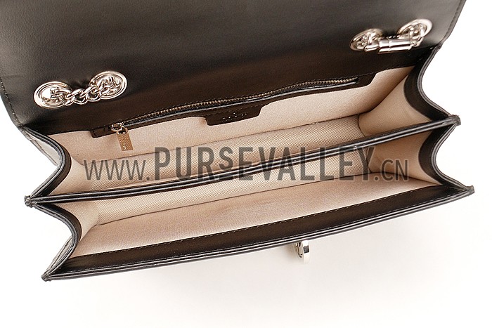 Gucci Interlocking Shoulder Bag Black