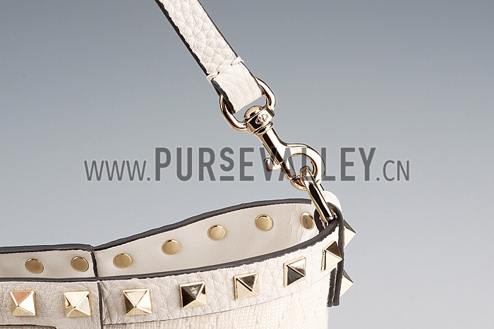 Valentino RockStud Cross Body White Bag
