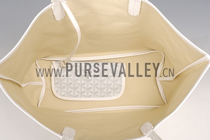 Goyard St Louis Tote White