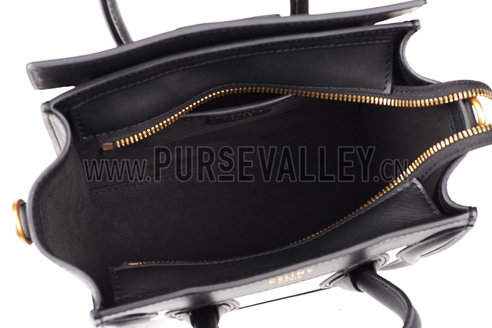 Celine Nano Luggage Black And White