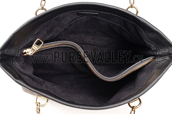 Louis Vuitton Monogram Pallas Shopper Bag Black