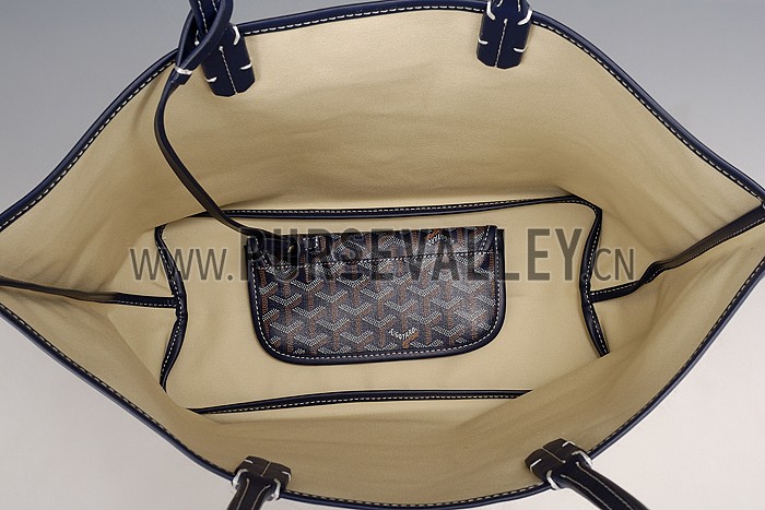 Goyard St Louis Tote Navy Blue