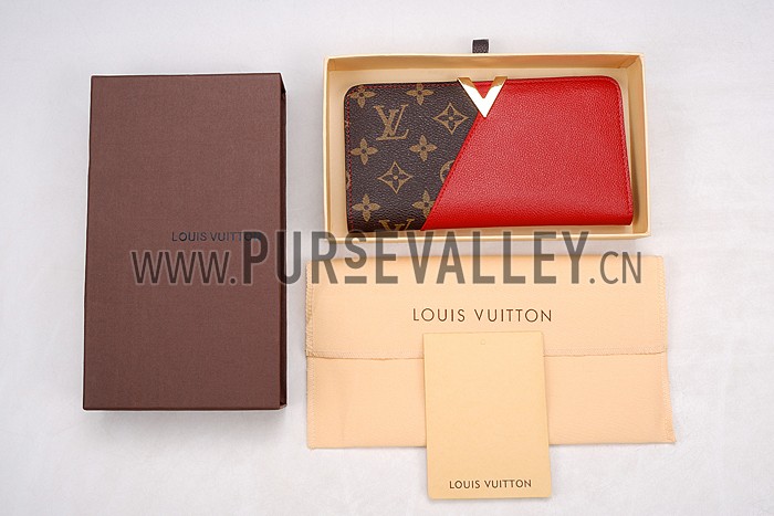 Louis Vuitton Monogram Kimono Wallet Red 18926648