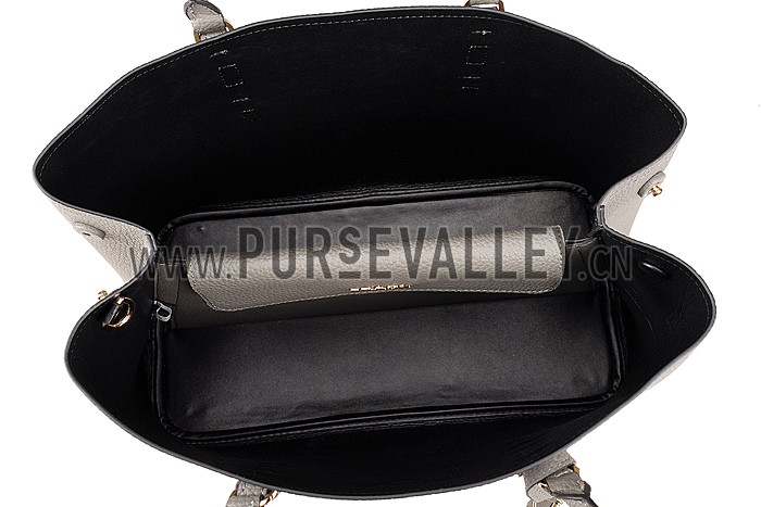 Prada Double Tote Dark Grey