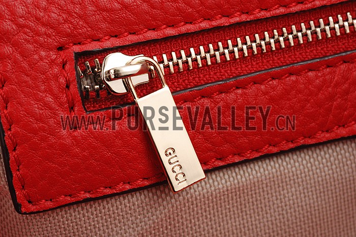 Gucci Soho Leather Top Handle Red Bag