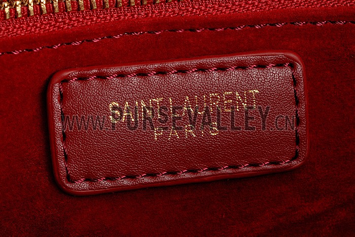 Saint Laurent Monogram Satchel Dark Red