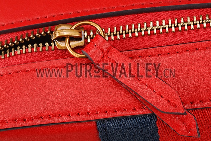 Gucci Bee Detail Red Leather Bag