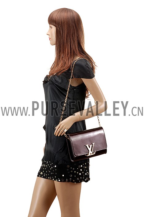 Louis Vuitton Chain Louise Patent Leather Amarante
