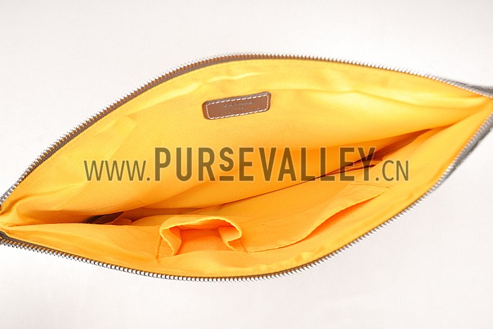 Goyard Zipped Pouch Grey