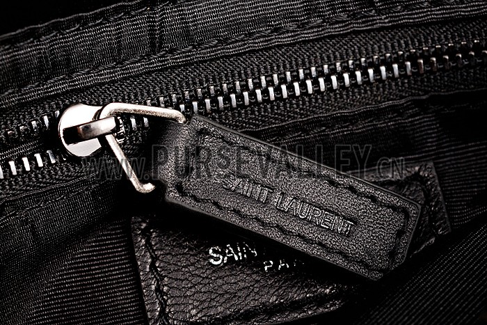 Saint Laurent College Monogram Medium Bag Black