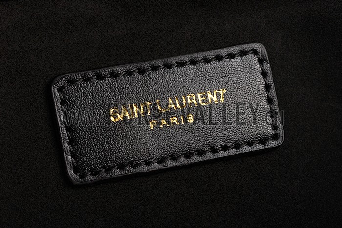 YSL Classic Y Clutch Black Leather 608315