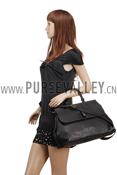 Gucci Bamboo Daily Bag Black