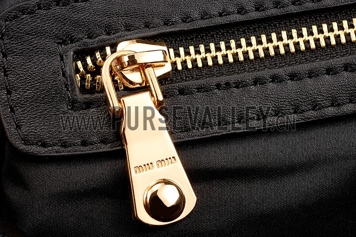 Miu Miu Matelasse Top Handle Large Black