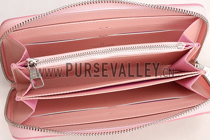 Louis Vuitton Empreinte Zippy Wallet With Studs Light Pink