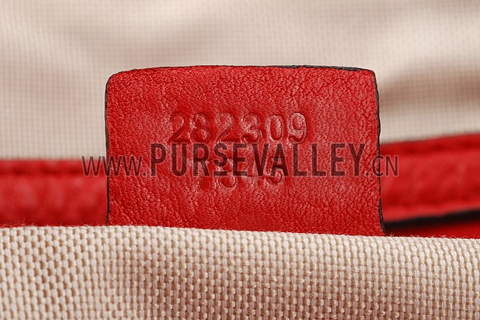 Gucci Soho Top Handle Bag Red