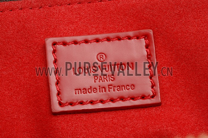 Louis Vuitton Cassa Tote PM Damier Ebene Canvas Red