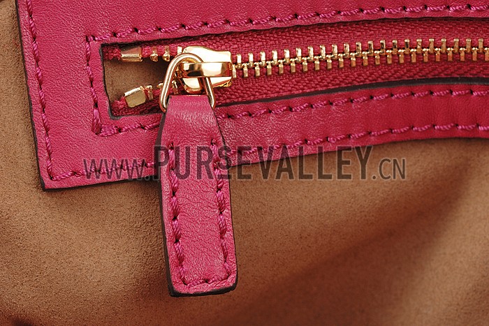 Gucci Boston Supreme Canvas Shoulder Bag Red & Fuchsia