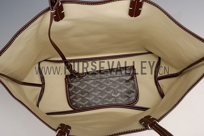 Goyard St Louis Tote Brown