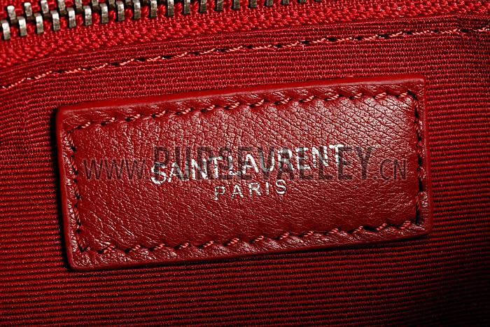 Saint Laurent College Monogram Medium Bag Dark Red