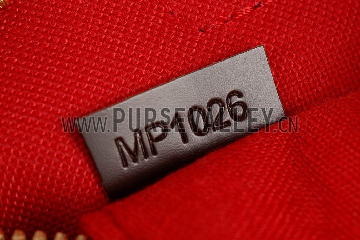 Louis Vuitton Damier Ebene Speedy 25 Bag With Chain Shoulder Strap