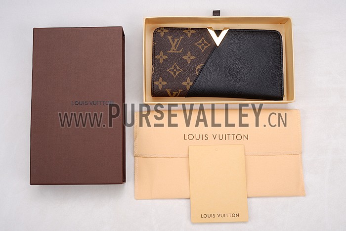Louis Vuitton Monogram Kimono Wallet Black 18926647