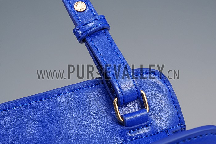 YSL Classic Cabas Y Medium Bag Dark Blue 608326