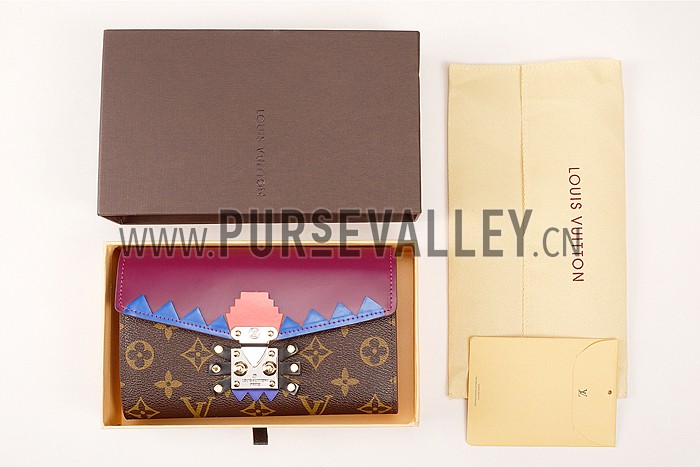Louis Vuitton Monogram Totem Chain Wallet Flamingo