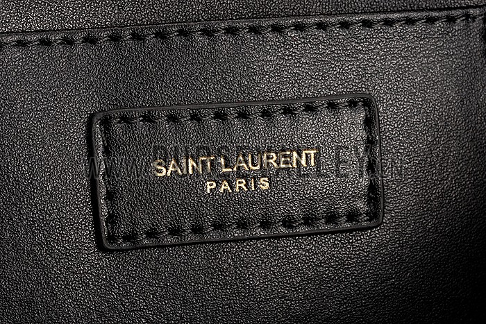 Saint Laurent Monogram Cabas Small Leather Bag Black
