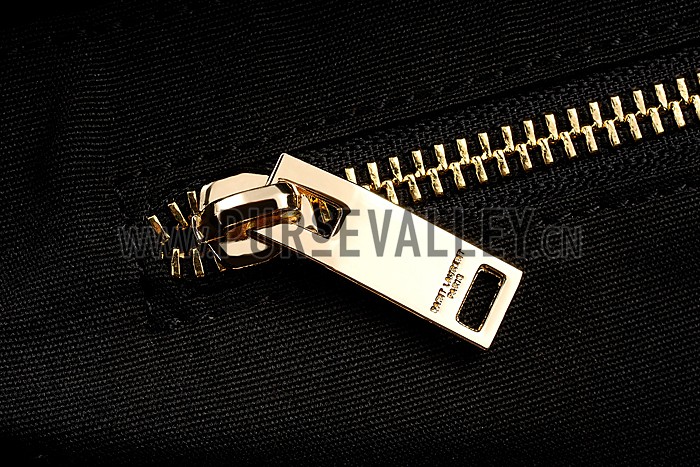 Saint Laurent Monogram Fringe Suede Chain Strap Tote Tan