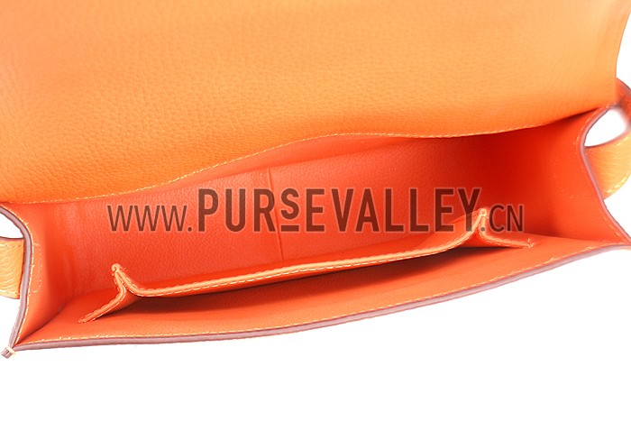 Hermes Man Messenger Large Orange Bag