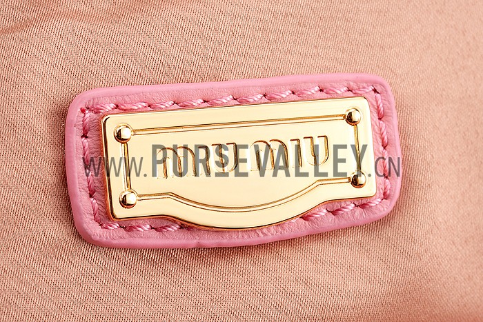 Miu Miu Matelasse Tote Pink
