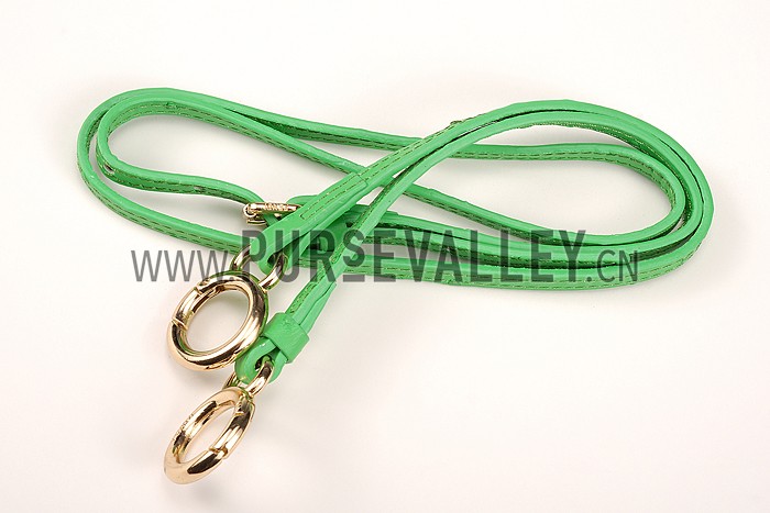 Fendi Peekaboo Mini Ostrich Leather Light Green Bag