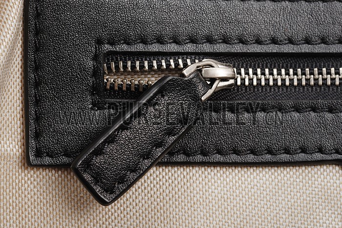 Gucci Boston Arabesque Canvas Shoulder Bag Black